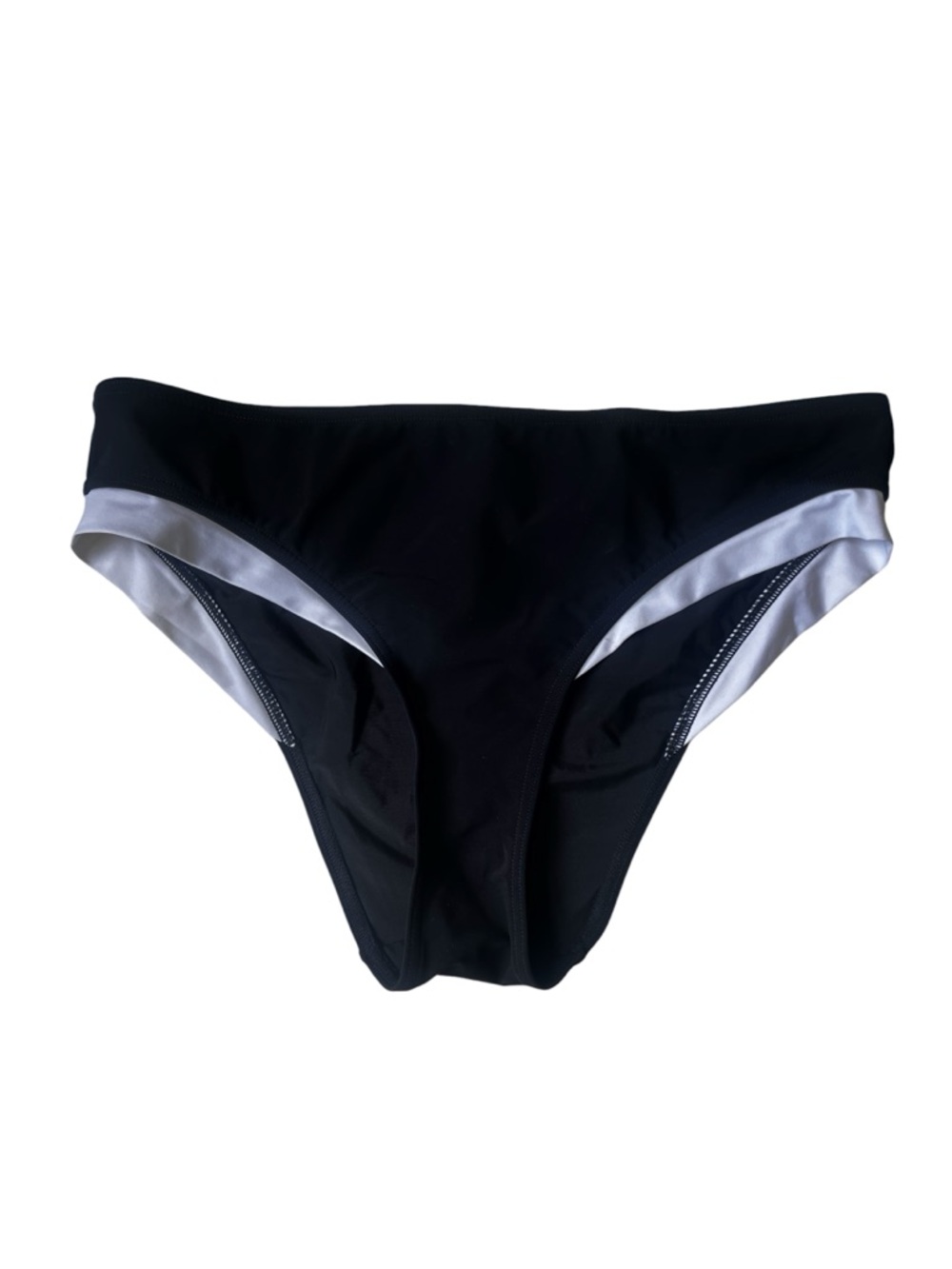 Sophina FigLeaves Monochrome Black Women's Swim Bikini Bottom size 12